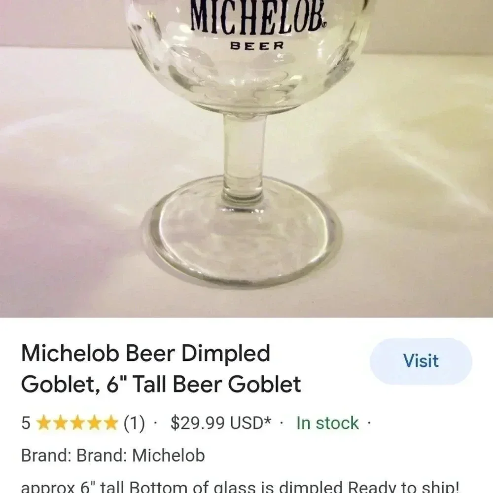 Vintage Michelob Goblets‎